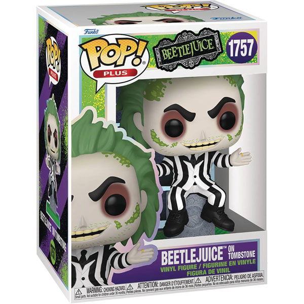 Funko POP #1757 Plus Beetlejuice on Tombstone Figure